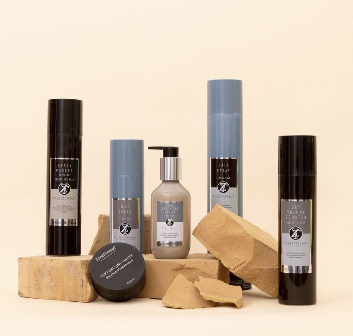 ZENZ THERAPY STYLING, Styling, Volume booster, Curl defining cream