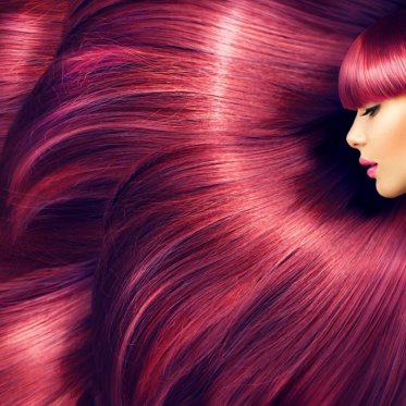 Farvet hår
