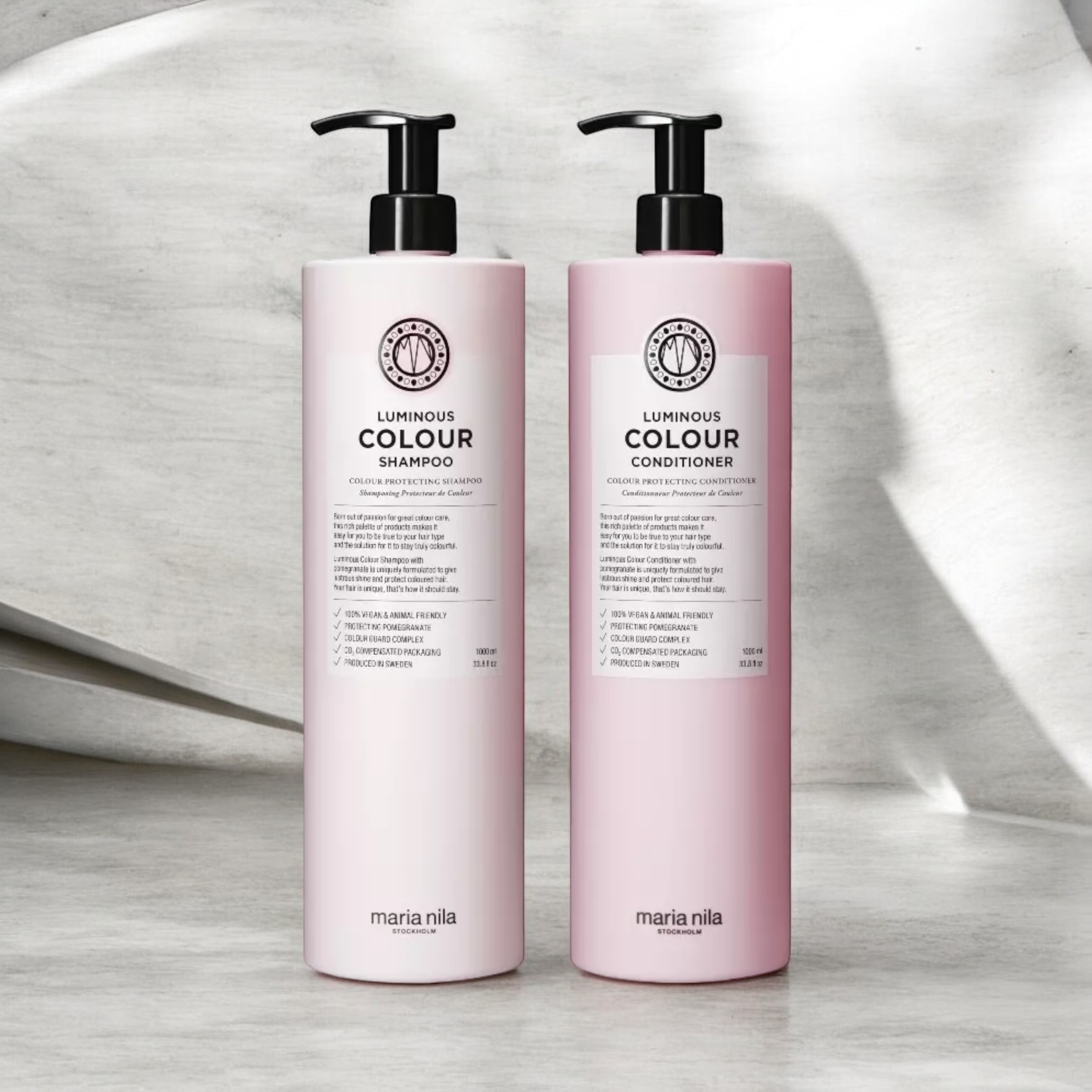 Maria Nila Luminous Colour Shampoo & Conditioner sæt 1000ml